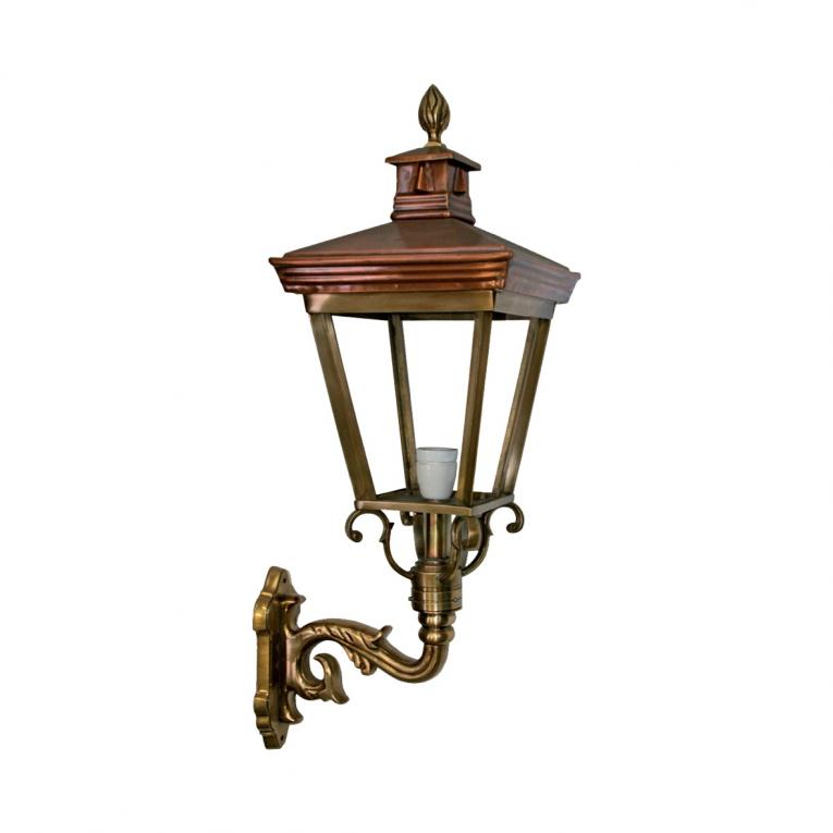 inspanning deze Internationale Buitenlamp brons met wandarm hoogte 80 cm - Klassieke buitenlampen &  buitenverlichting of tuinverlichting,